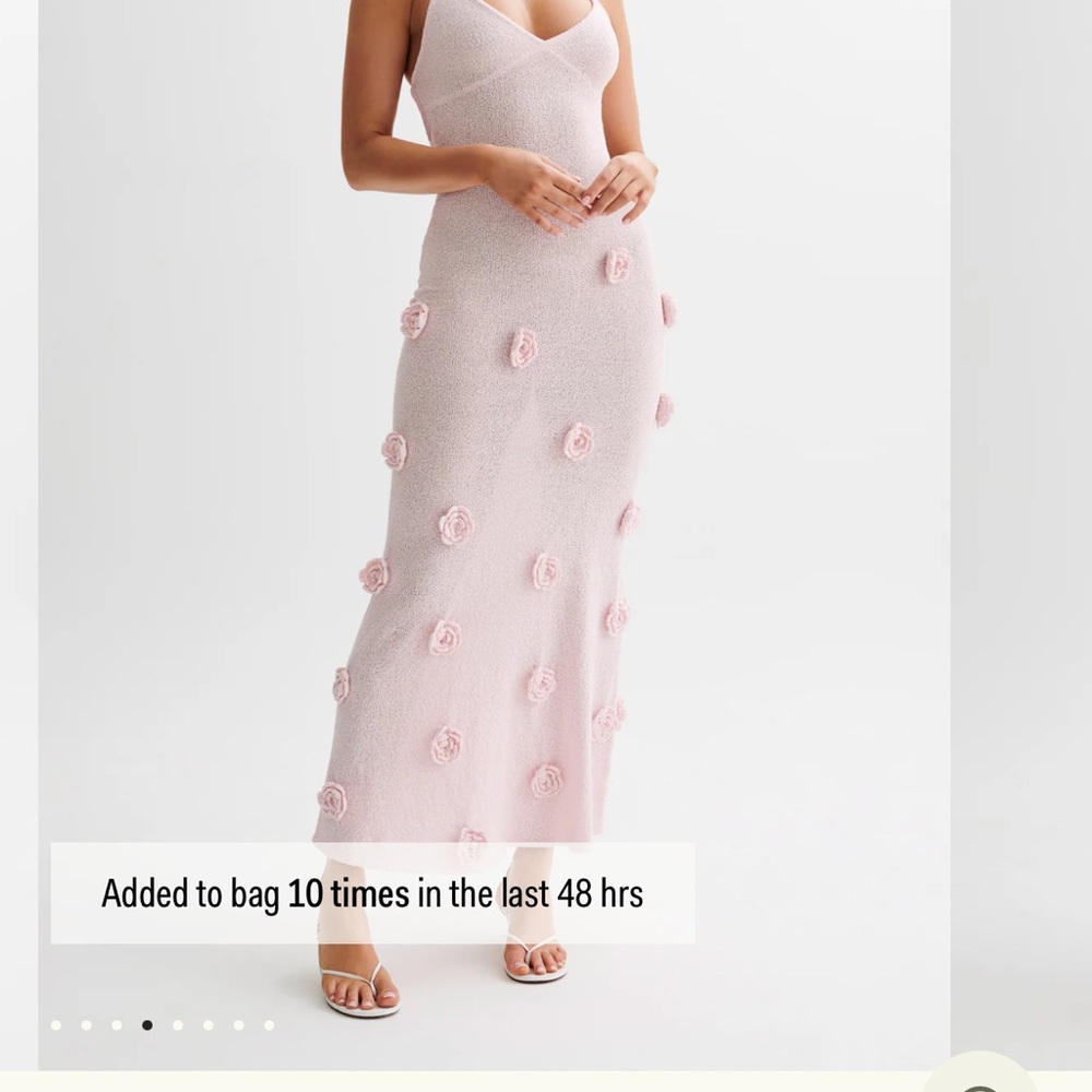 Meshki Pink Floral Maxi Dress